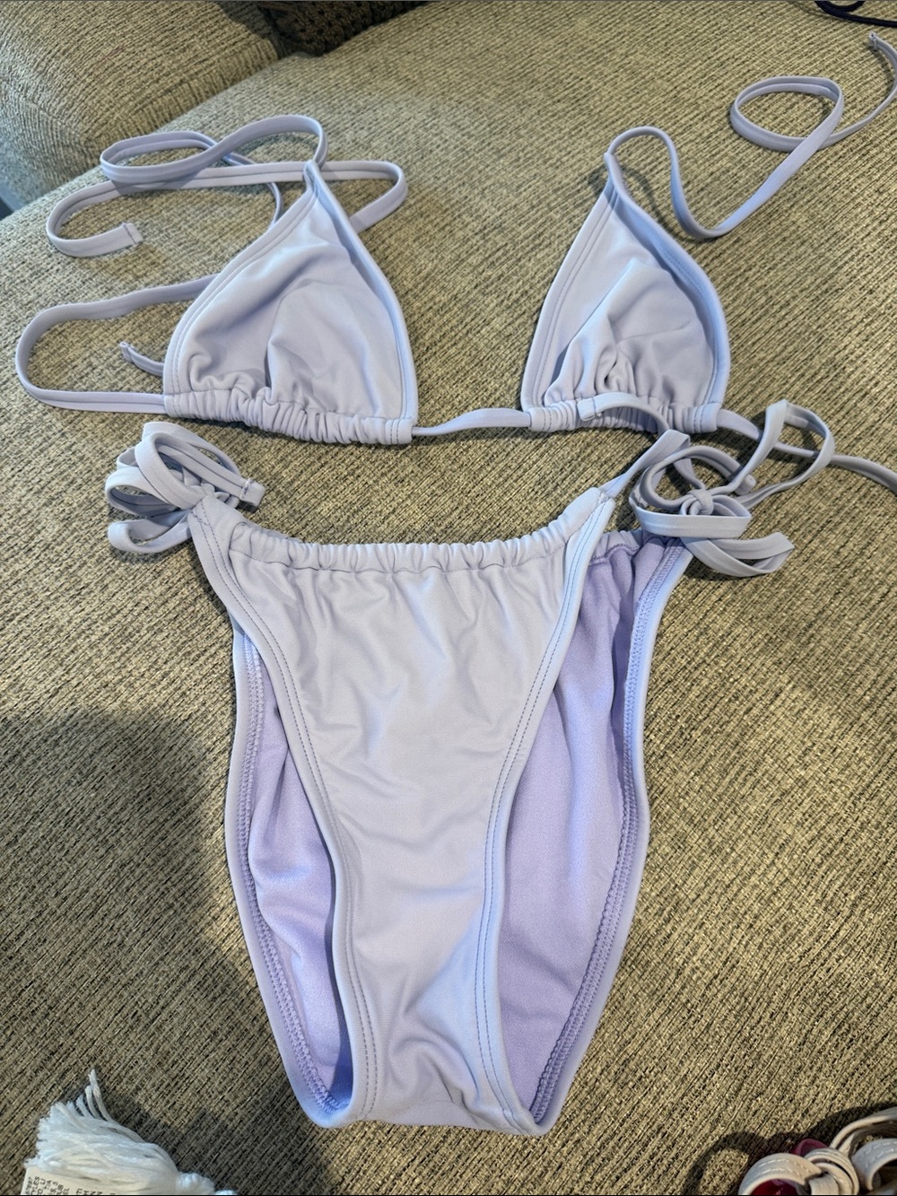 Lilac Tie-Side Kids One Piece Swimsuit